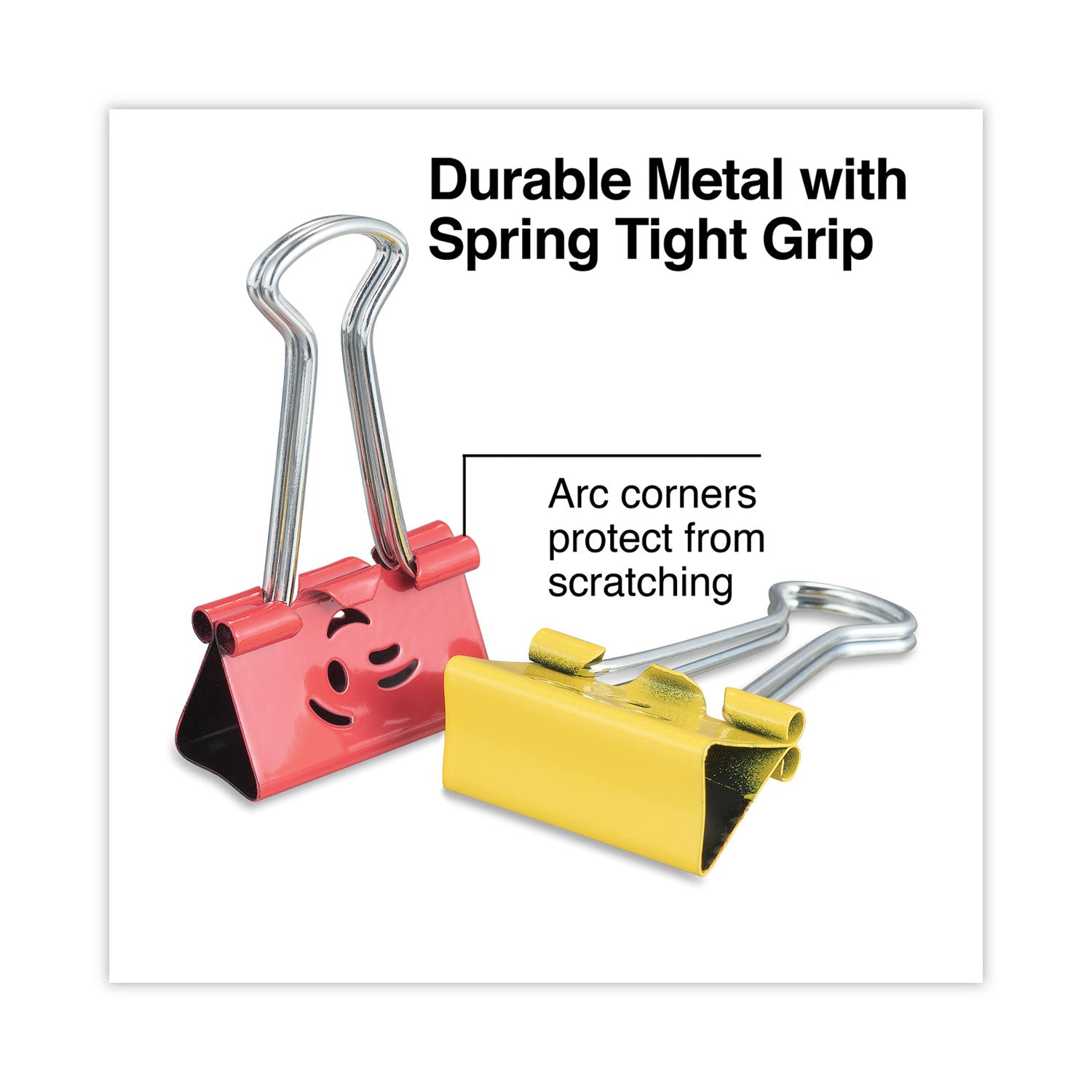 emoji-themed-binder-clips-with-storage-tub-medium-assorted-colors-42-pack_unv31031 - 3