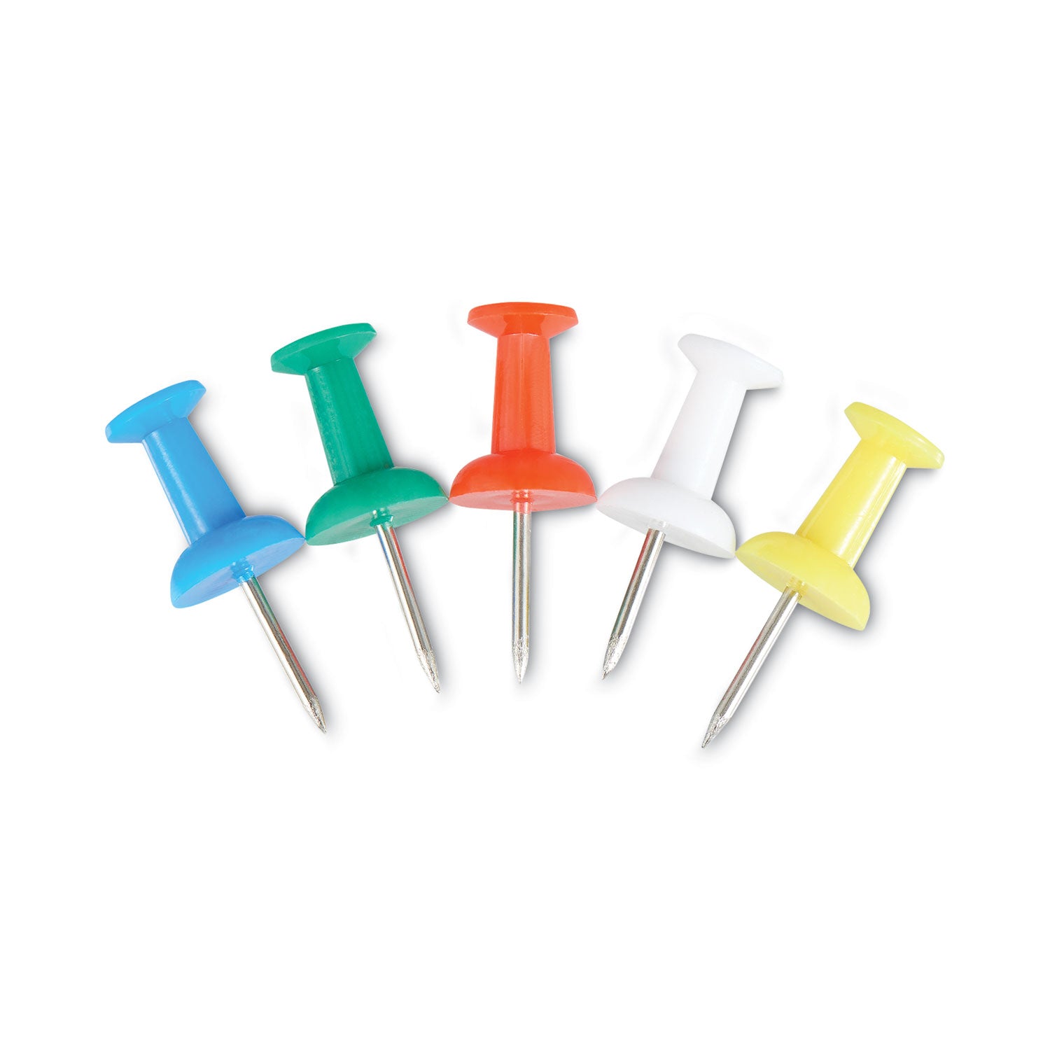 colored-push-pins-plastic-assorted-038-400-pack_unv31314 - 1