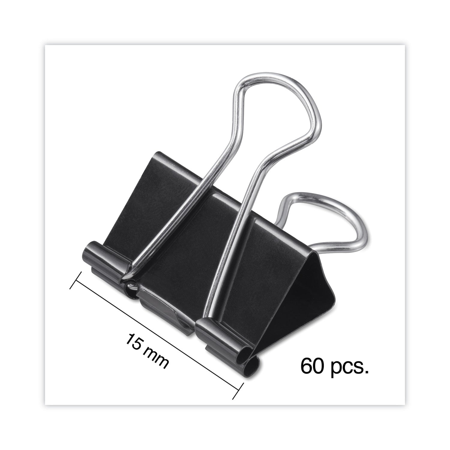 binder-clips-with-storage-tub-mini-black-silver-60-pack_unv11060 - 5