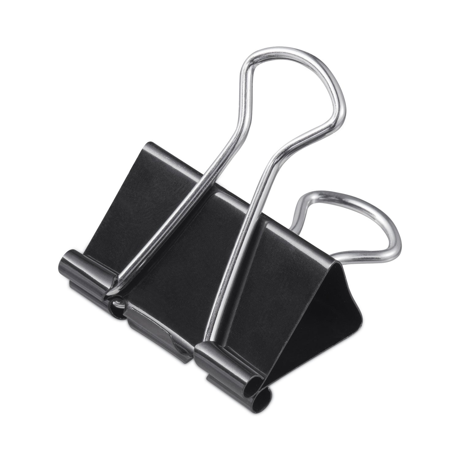 binder-clips-with-storage-tub-mini-black-silver-60-pack_unv11060 - 1