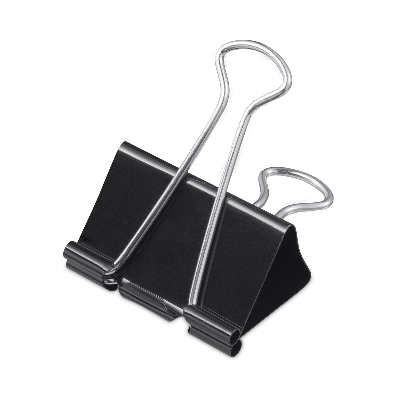 Binder Clip Zip-Seal Bag Value Pack, Large, Black/Silver, 36/Pack - 