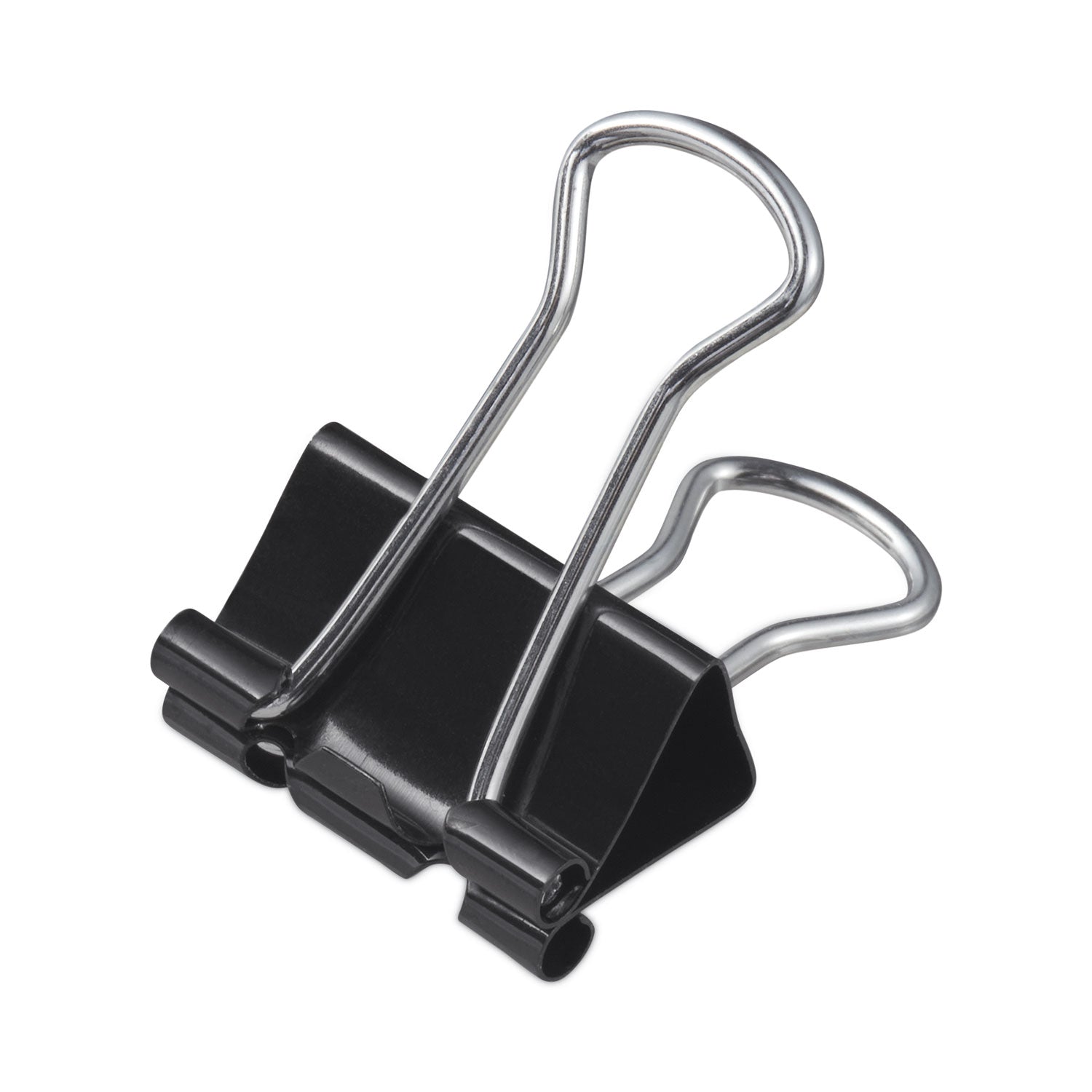 Binder Clip Zip-Seal Bag Value Pack, Medium, Black/Silver, 36/Pack - 