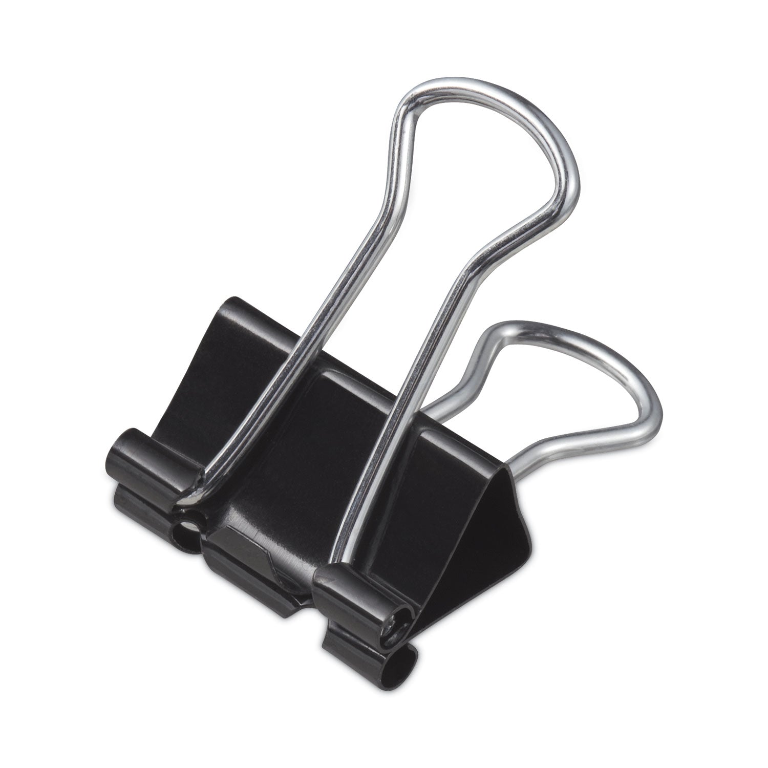 Binder Clip Zip-Seal Bag Value Pack, Small, Black/Silver, 144/Pack - 