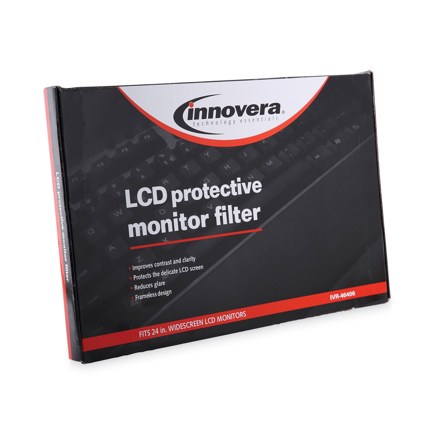 Protective Antiglare LCD Monitor Filter for 24" Widescreen Flat Panel Monitor, 16:9/16:10 Aspect Ratio