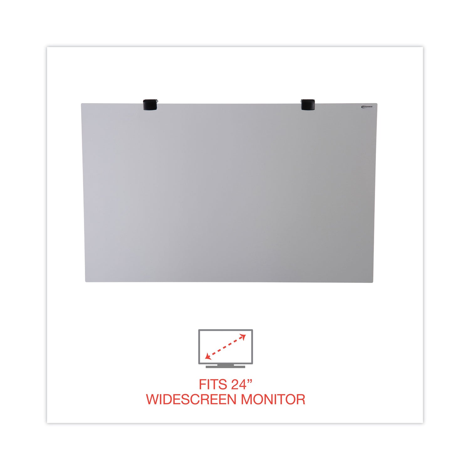 Protective Antiglare LCD Monitor Filter for 24" Widescreen Flat Panel Monitor, 16:9/16:10 Aspect Ratio - 