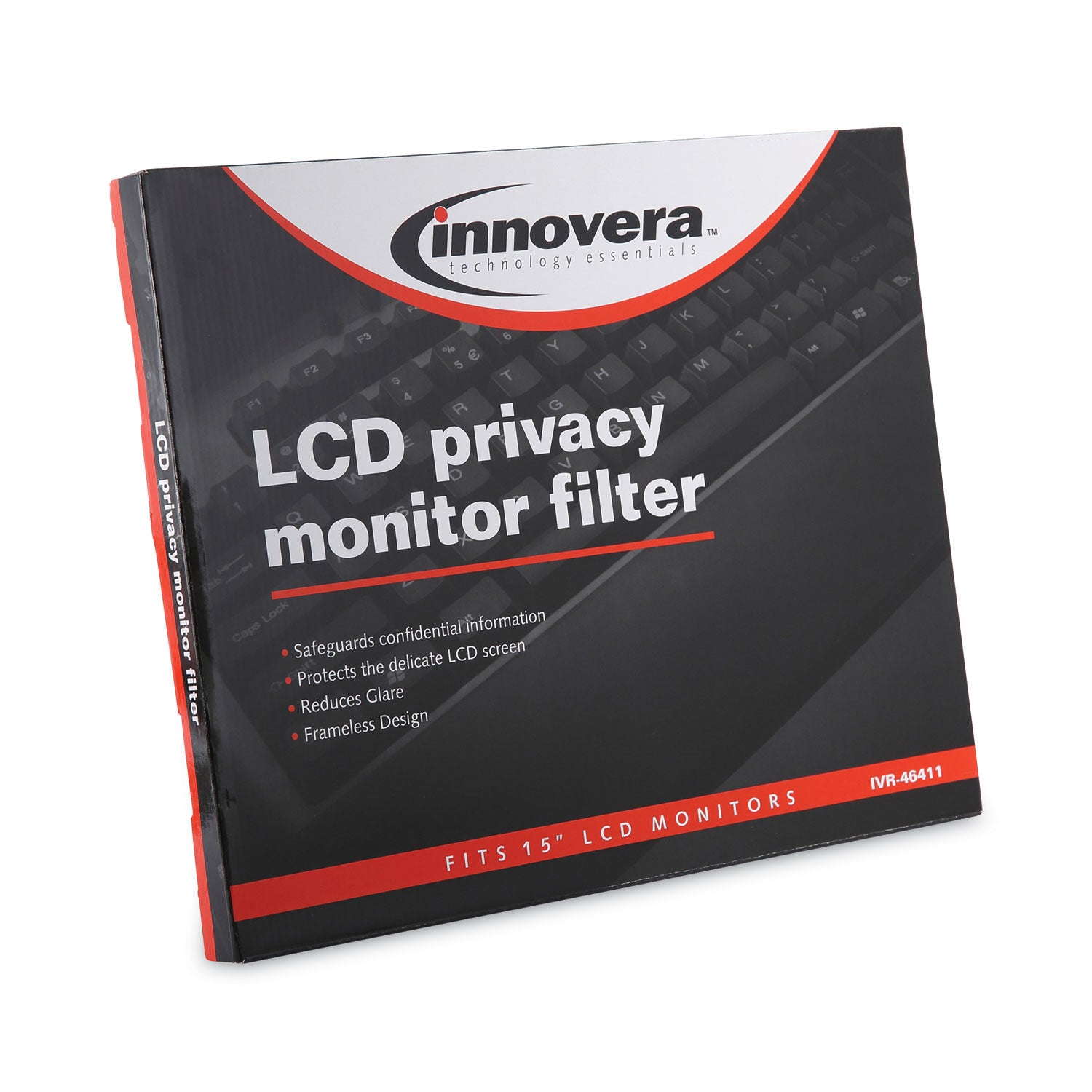 Premium Antiglare Blur Privacy Monitor Filter for 15" Flat Panel Monitor - 