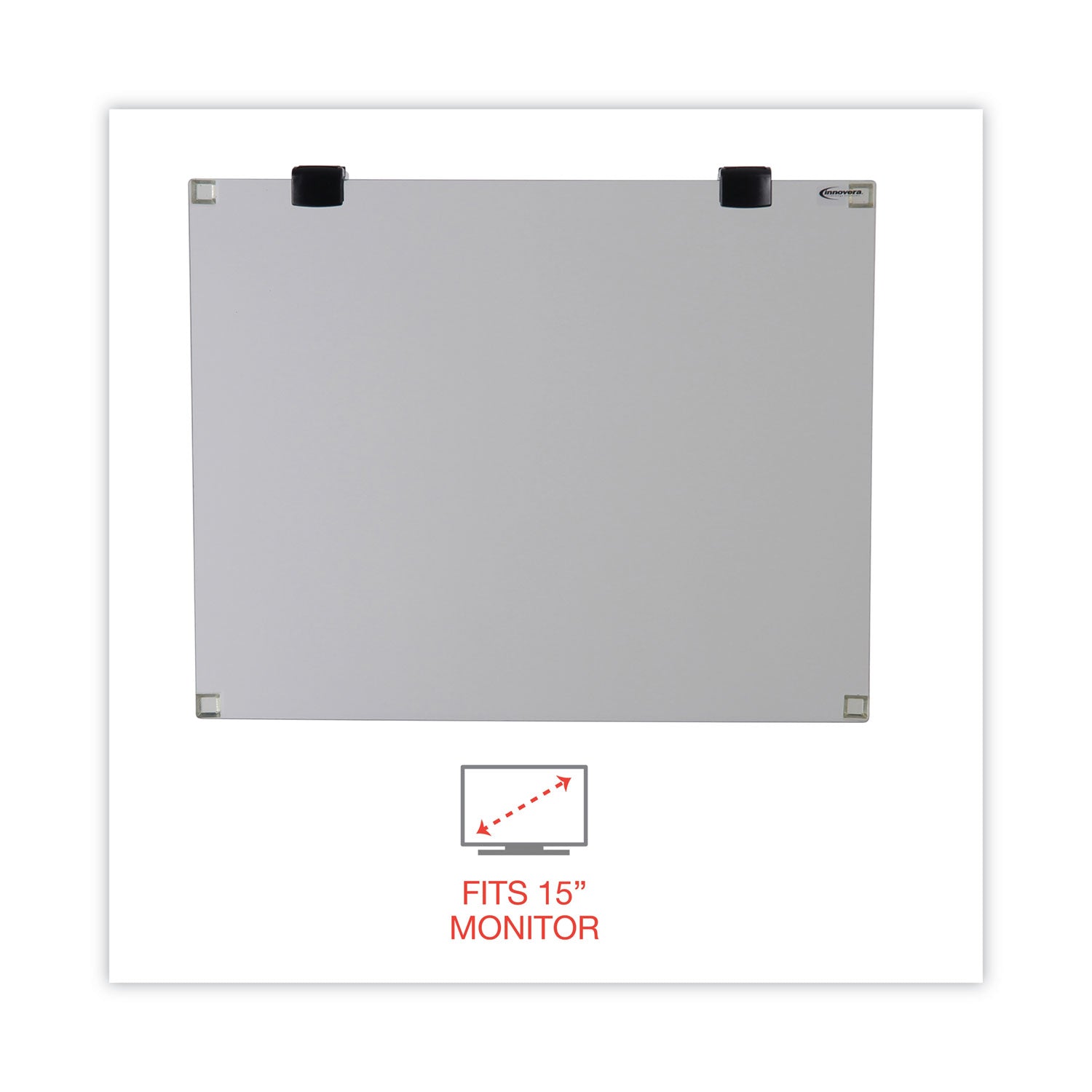 Premium Antiglare Blur Privacy Monitor Filter for 15" Flat Panel Monitor - 