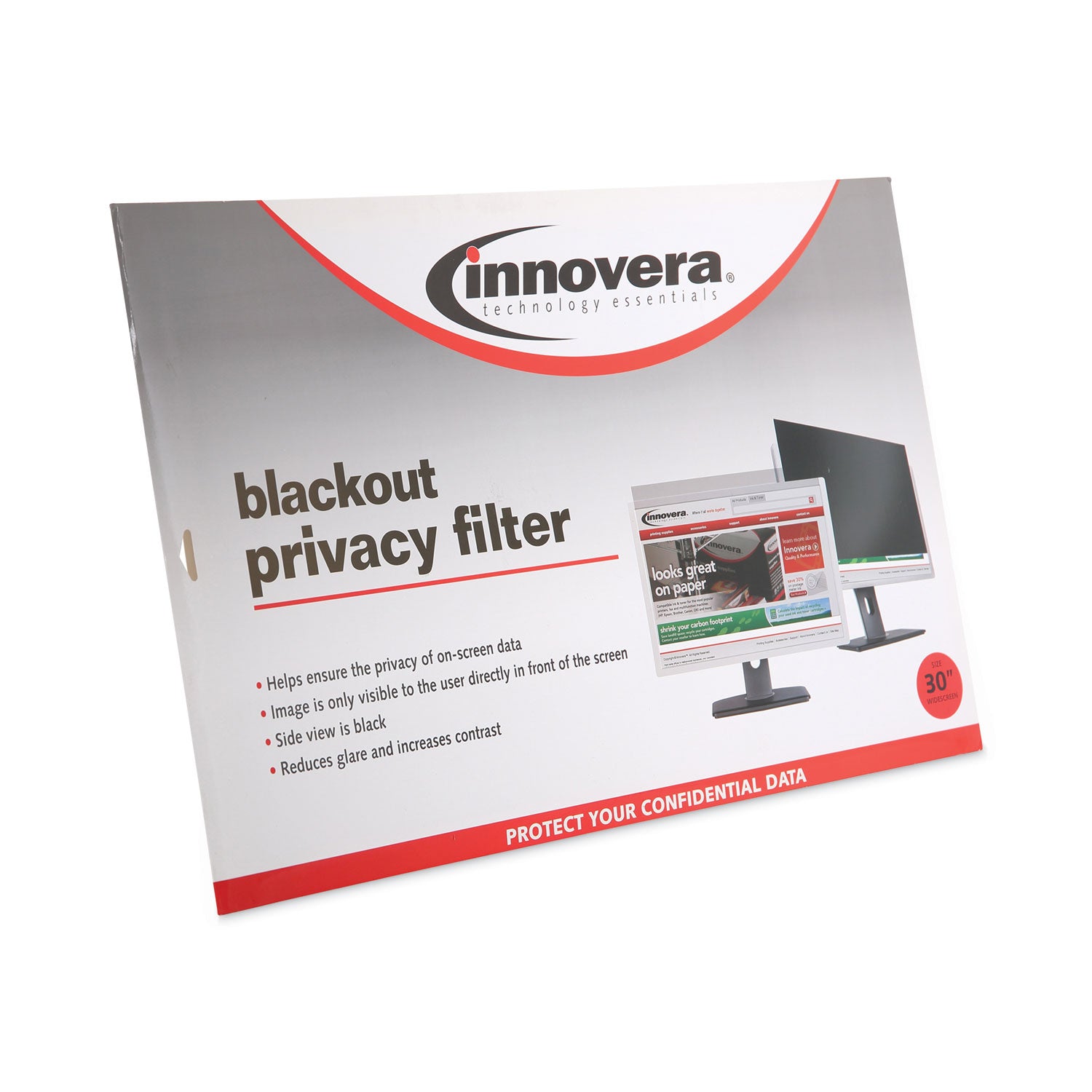 blackout-privacy-filter-for-30-widescreen-flat-panel-monitor-1610-aspect-ratio_ivrblf30w - 2