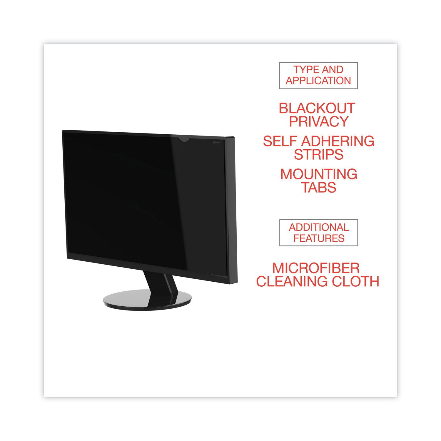 Blackout Privacy Filter for 14" Widescreen Laptop, 16:9 Aspect Ratio - 