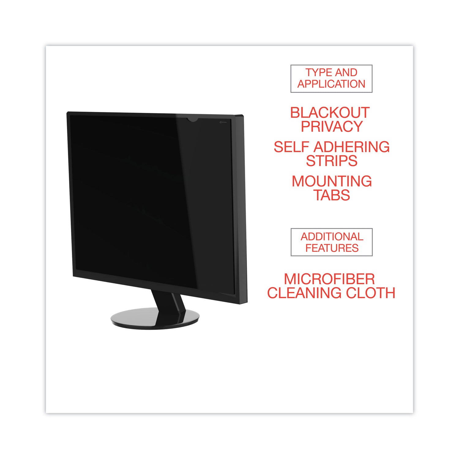 Blackout Privacy Filter for 15" Flat Panel Monitor/Laptop - 