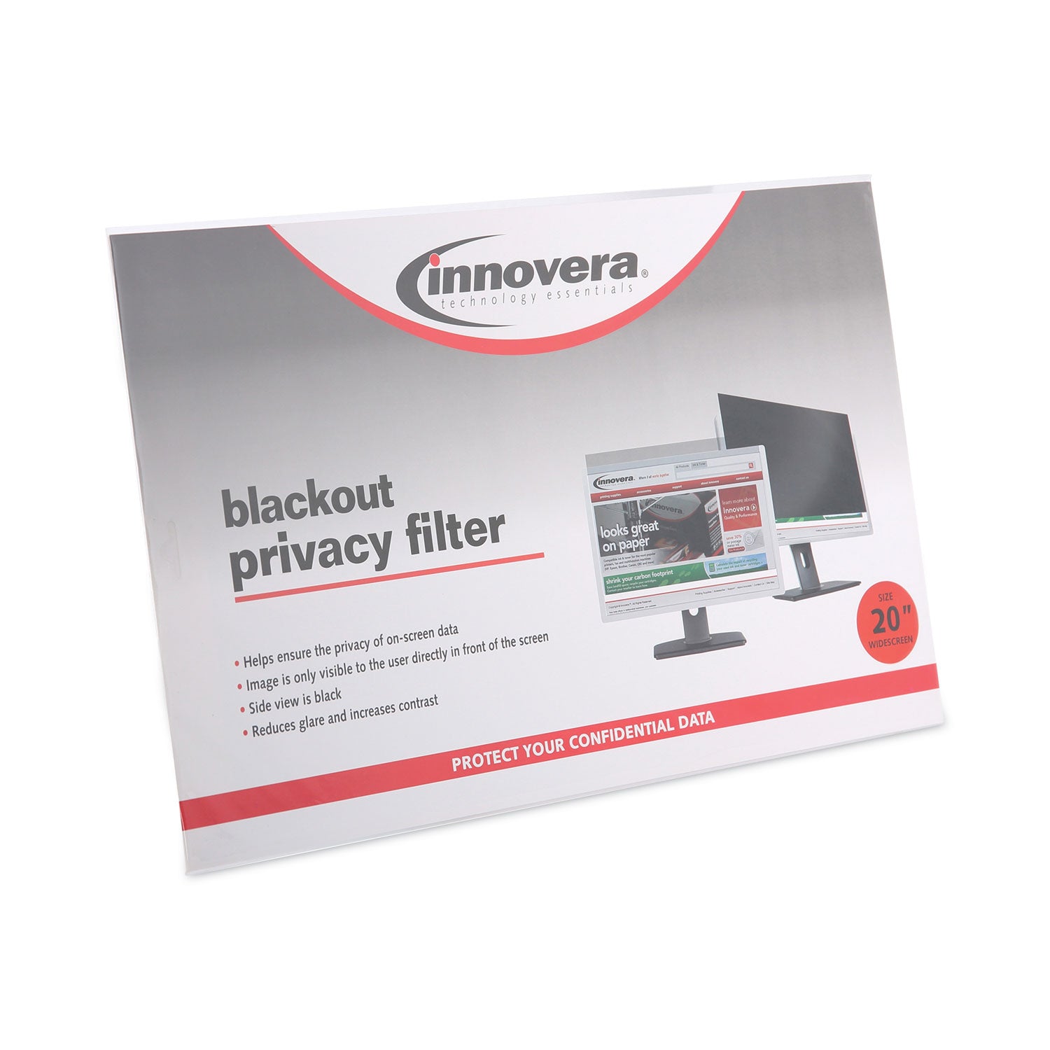 blackout-privacy-monitor-filter-for-201-widescreen-flat-panel-monitor-1610-aspect-ratio_ivrblf201w - 2