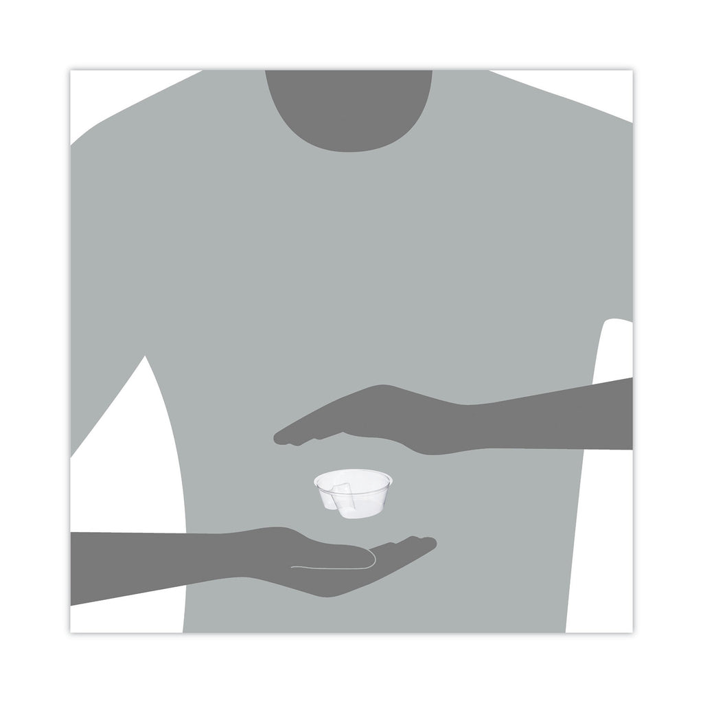 Single Compartment Cup Insert, 3.5 oz, Clear, 1,000/Carton