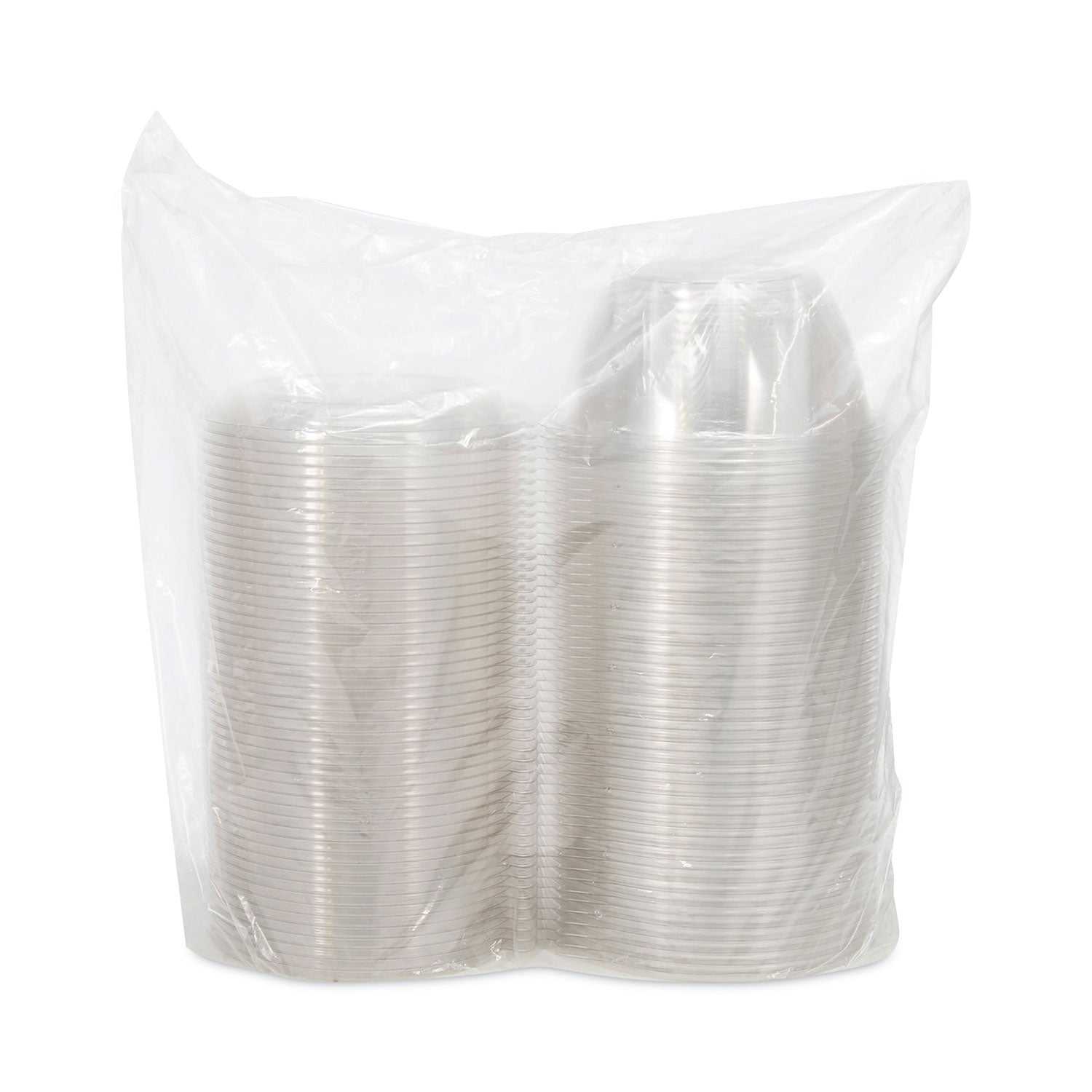 Tamper-Resistant, Tamper-Evident Bowls with Dome Lid, 32 oz, 7" Diameter x 3.4"h, Clear, Plastic, 150/Carton