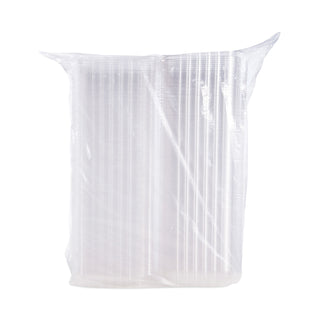 ClearSeal Hinged-Lid Plastic Containers, 8.3 x 8.3 x 3, Clear, Plastic, 250/Carton