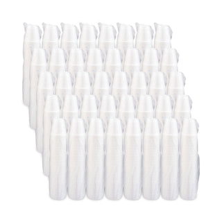 Foam Drink Cups, 8 oz, White, 25/Bag, 40 Bags/Carton