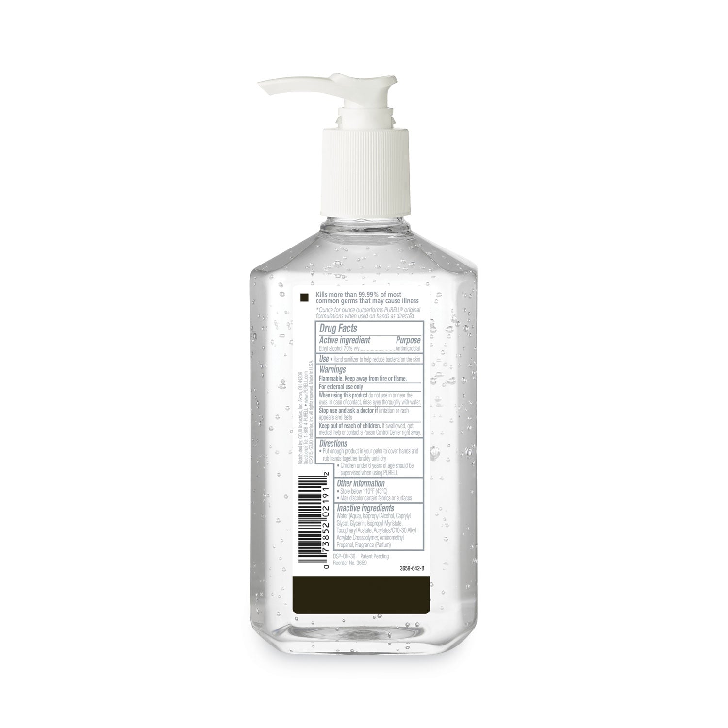 advanced-hand-sanitizer-refreshing-gel-12-oz-pump-bottle-clean-scent-12-carton_goj365912ct - 3