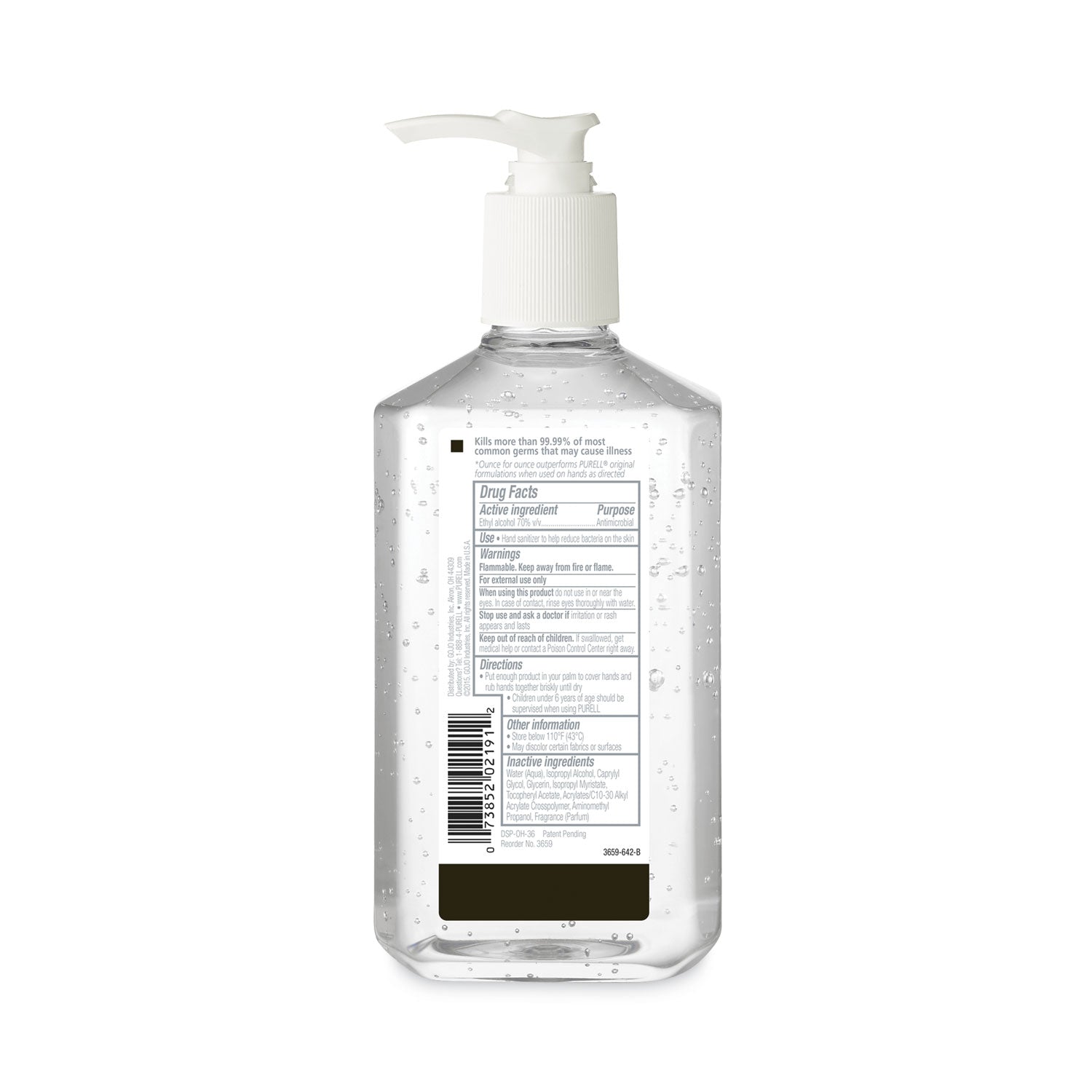 advanced-hand-sanitizer-refreshing-gel-12-oz-pump-bottle-clean-scent_goj365912ea - 3