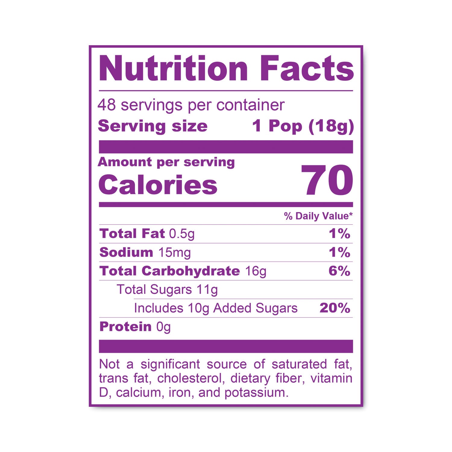 Caramel Apple Pops, 0.63 oz, 48/Carton, Ships in 1-3 Business Days