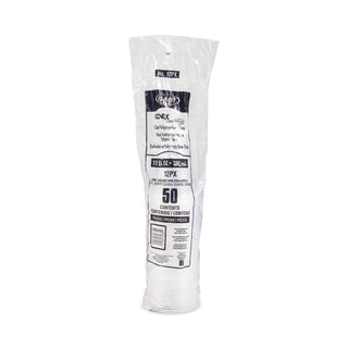 Conex ClearPro Plastic Cold Cups, 12 oz, Clear, 50/Sleeve, 20 Sleeves/Carton