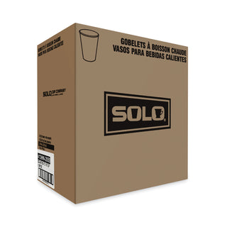 Single-Sided Poly Paper Hot Cups, 12 oz, White, 50/Bag, 20 Bags/Carton