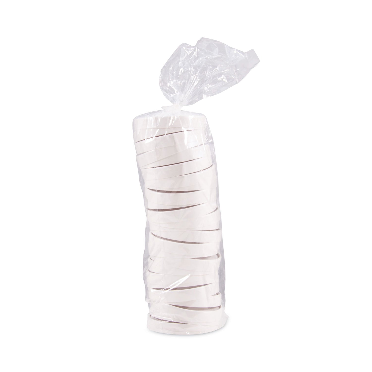 Spiral-Wound Paper Hot Cup Lids, Fits 16 oz Cups, White, 25/Sleeve, 20 Sleeves/Carton