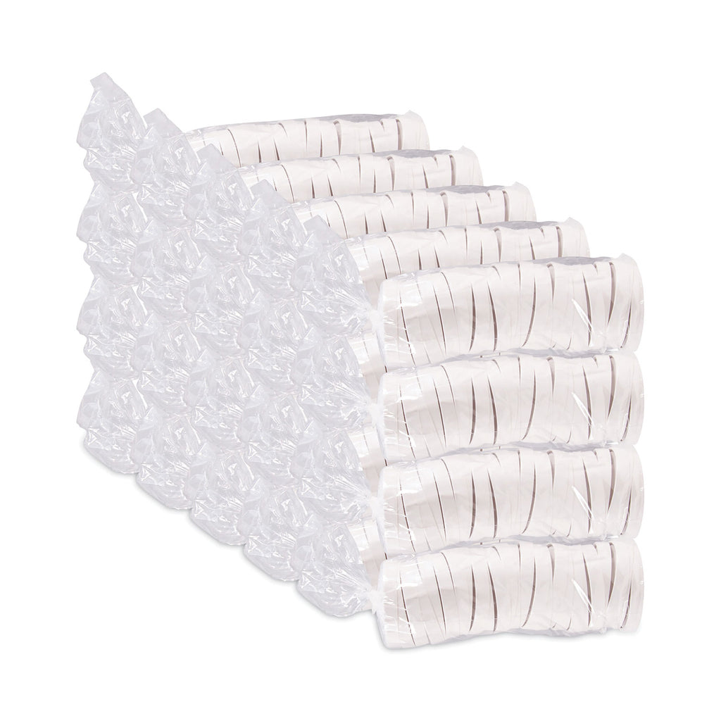 Spiral-Wound Paper Hot Cup Lids, Fits 16 oz Cups, White, 25/Sleeve, 20 Sleeves/Carton