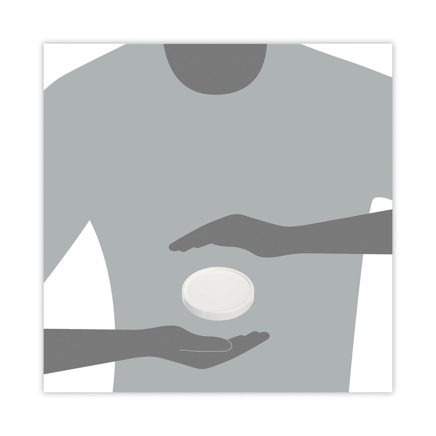 Spiral-Wound Paper Hot Cup Lids, Fits 16 oz Cups, White, 25/Sleeve, 20 Sleeves/Carton