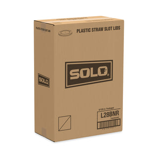 Polystyrene Plastic Flat Straw-Slot Cold Cup Lids, Fits 28 oz Cups, Translucent, 960/Carton