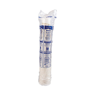 Double Sided Poly Paper Cold Cups, 21 oz, Symphony Design, Tan/Maroon/White, 50/Pack, 20 Packs/Carton