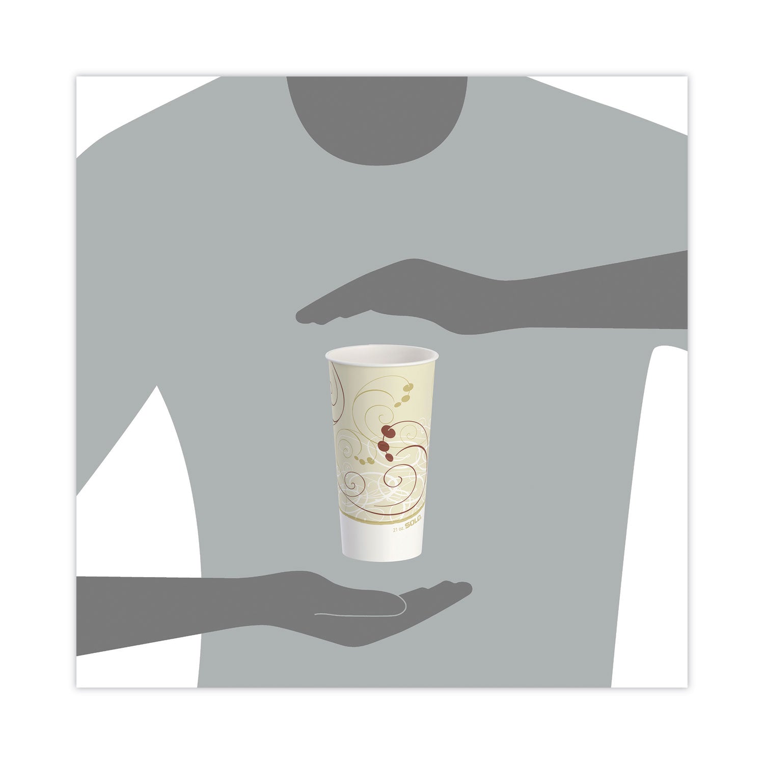 double-sided-poly-paper-cold-cups-21-oz-symphony-design-tan-maroon-white-50-pack-20-packs-carton_sccrnp21psym - 4