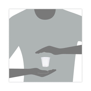 High-Impact Polystyrene Cold Cups, 3.5 oz, Translucent, 100/Pack