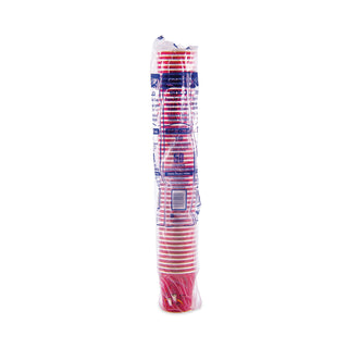 Paper Hot Drink Cups in Bistro Design, 10 oz, Maroon, 1,000/Carton