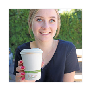 NoTree Paper Hot Cups, 12 oz, Natural, 1,000/Carton