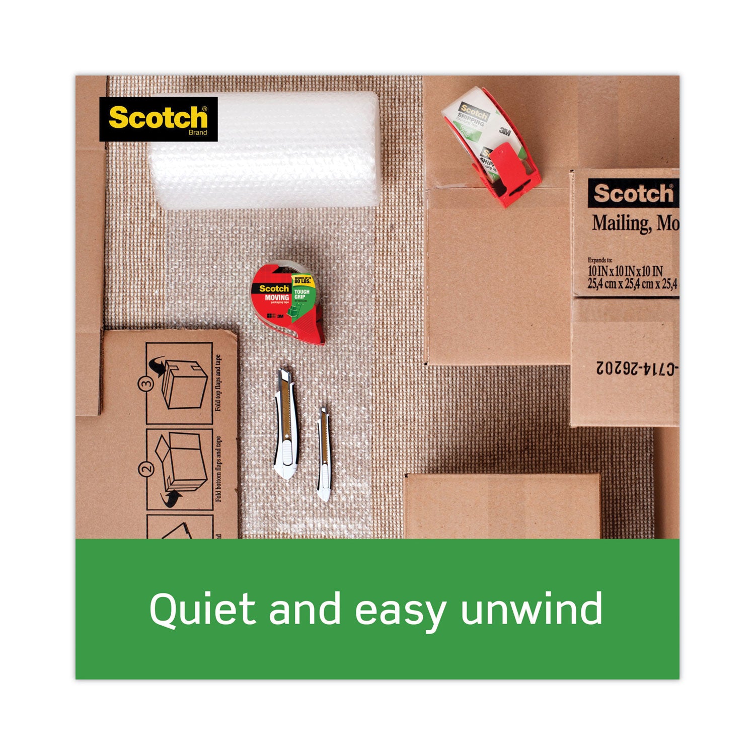tough-grip-moving-packaging-tape-3-core-188-x-546-yds-clear-6-pack_mmm35006esf - 6