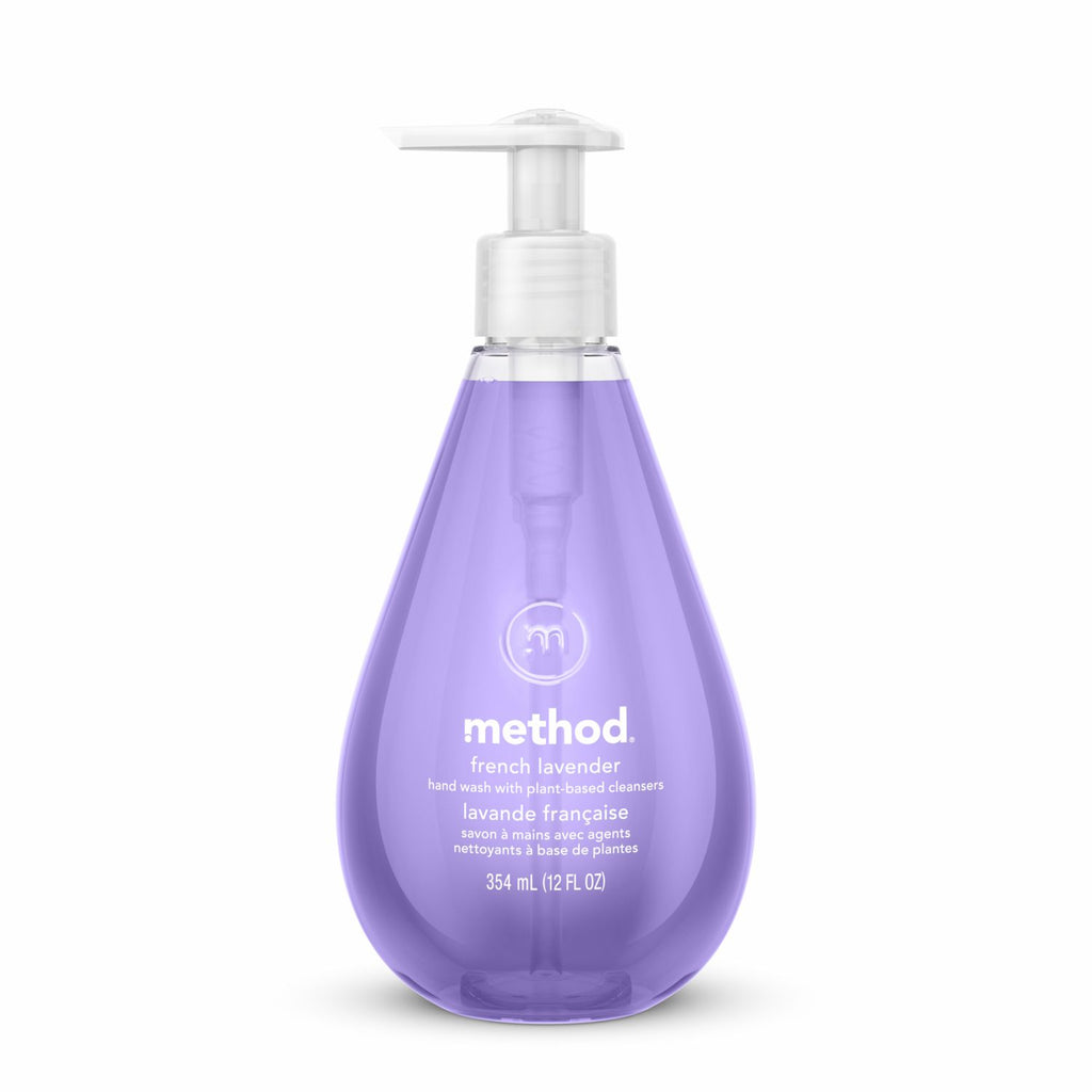 Gel Hand Wash, French Lavender, 12 oz Pump Bottle, 6/Carton