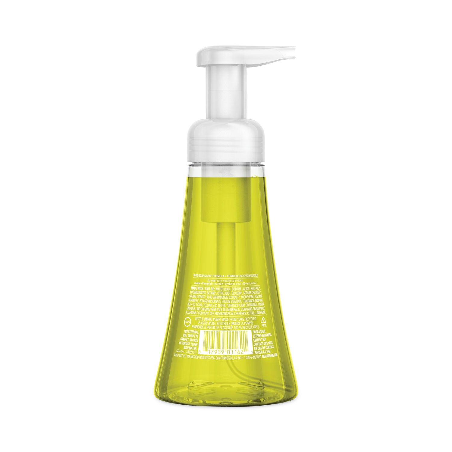 Foaming Hand Wash, Lemon Mint, 10 oz Pump Bottle - 