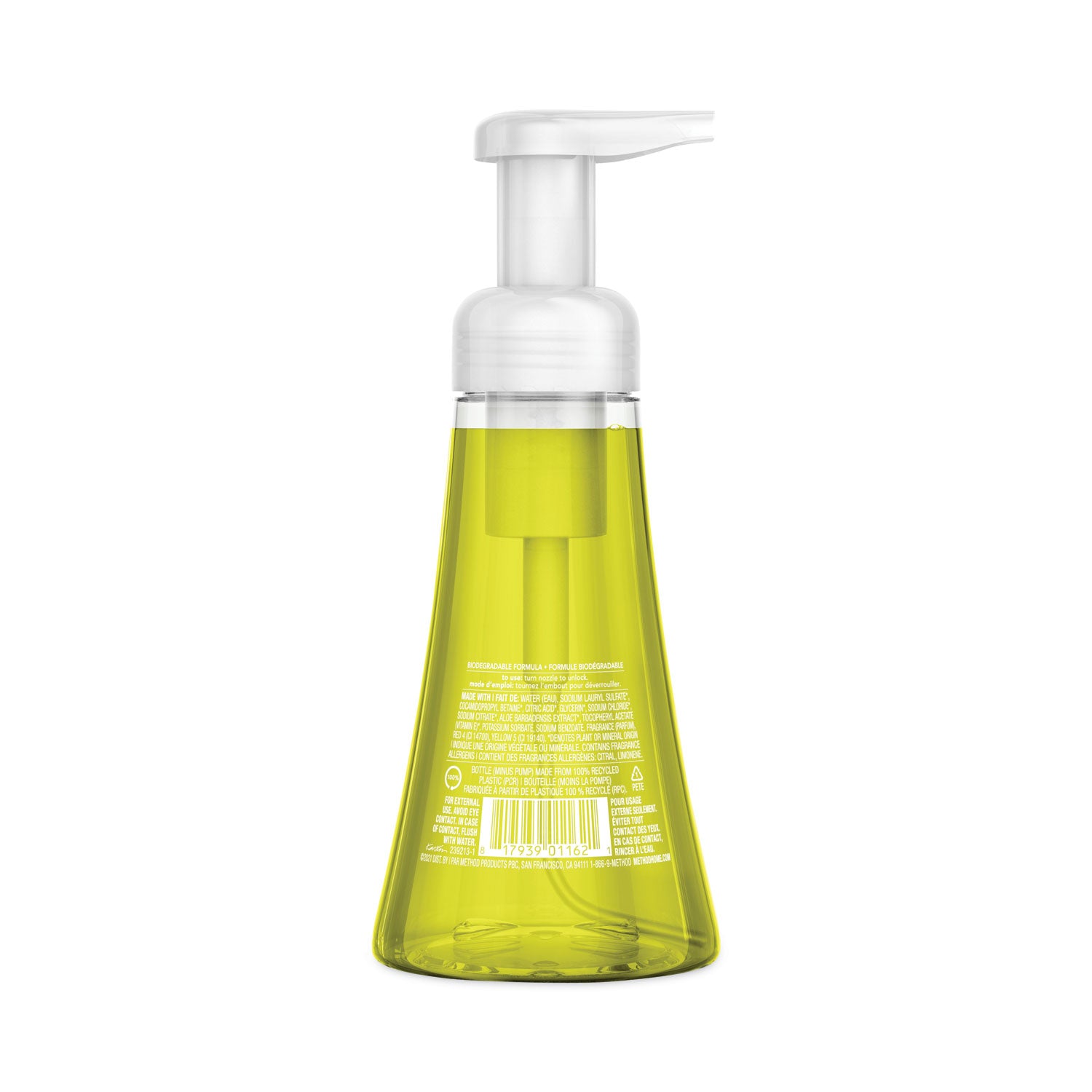 Foaming Hand Wash, Lemon Mint, 10 oz Pump Bottle