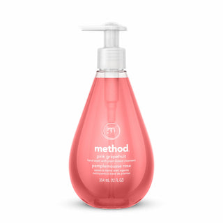 Gel Hand Wash, Pink Grapefruit, 12 oz Pump Bottle, 6/Carton