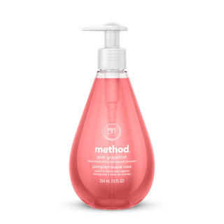 Gel Hand Wash, Pink Grapefruit, 12 oz Pump Bottle