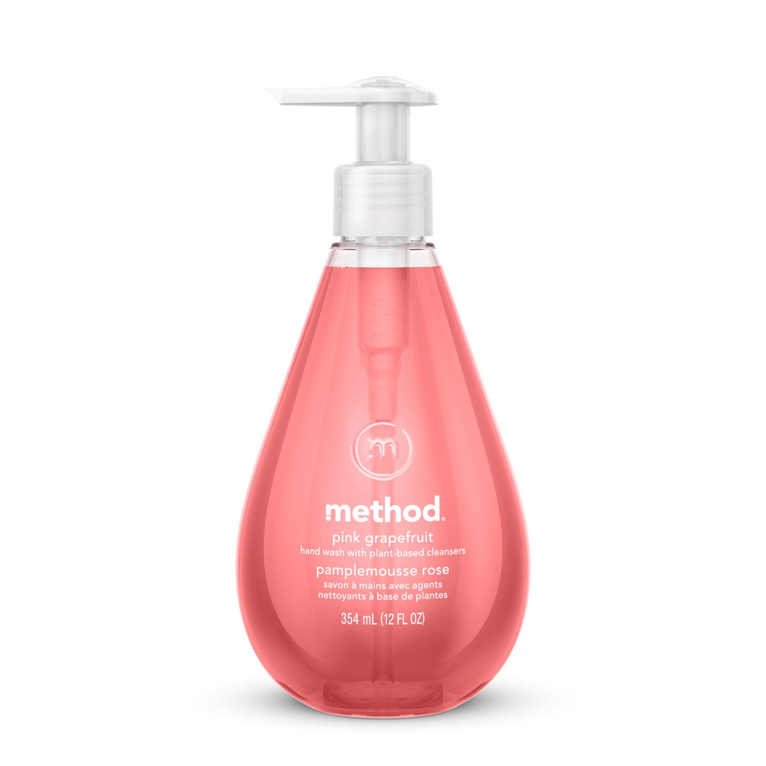 Gel Hand Wash, Pink Grapefruit, 12 oz Pump Bottle
