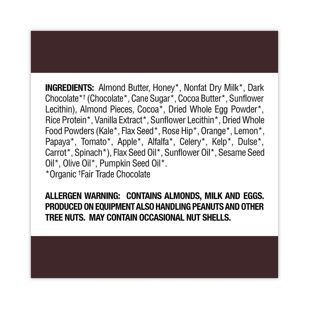 Refrigerated Protein Bar, Dark Chocolate Almond, 2.2 oz Bar, 16/Carton, Ships in 1-3 Business Days