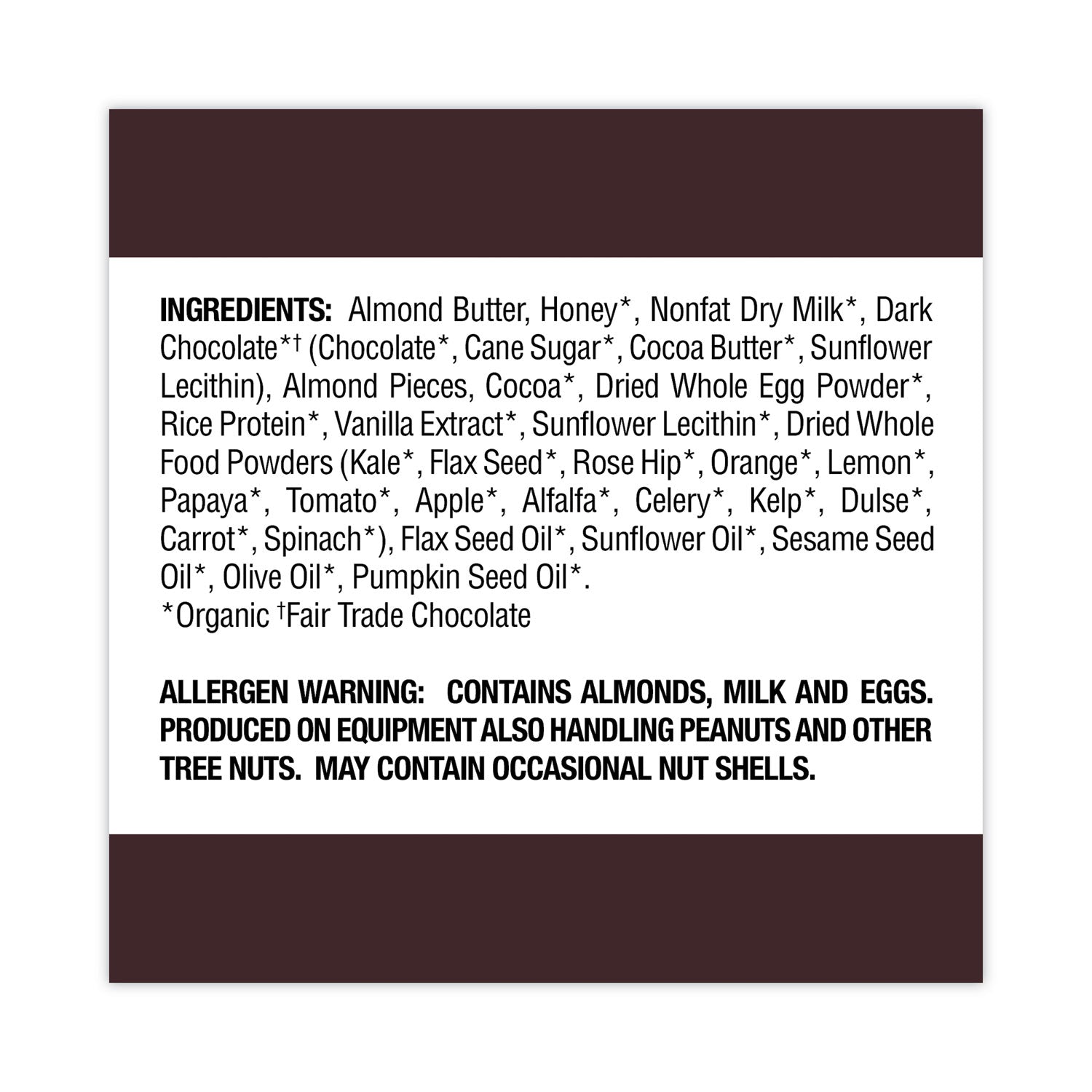 Refrigerated Protein Bar, Dark Chocolate Almond, 2.2 oz Bar, 16/Carton, Ships in 1-3 Business Days