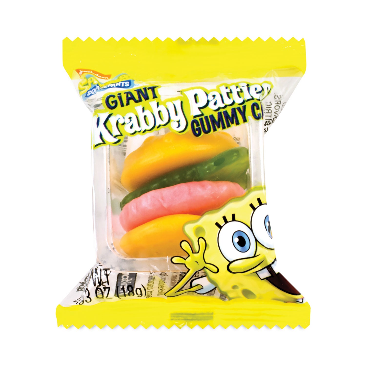 spongebob-squarepants-giant-krabby-patties-gummy-candy-063-oz-pack-36-carton-ships-in-1-3-business-days_grr2500006 - 1