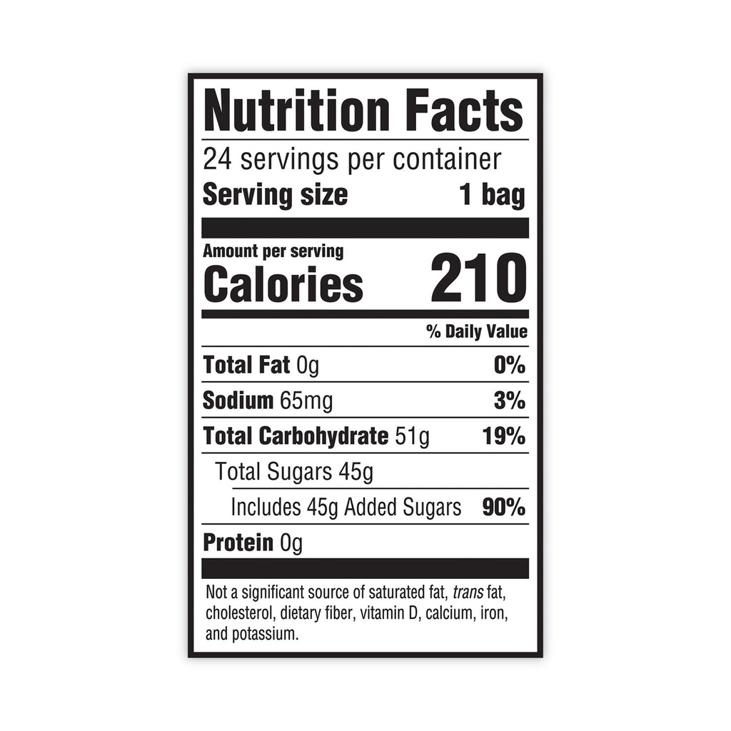Chewy Candy, Watermelon, 2 oz Bags, 24/Carton, Ships in 1-3 Business Days