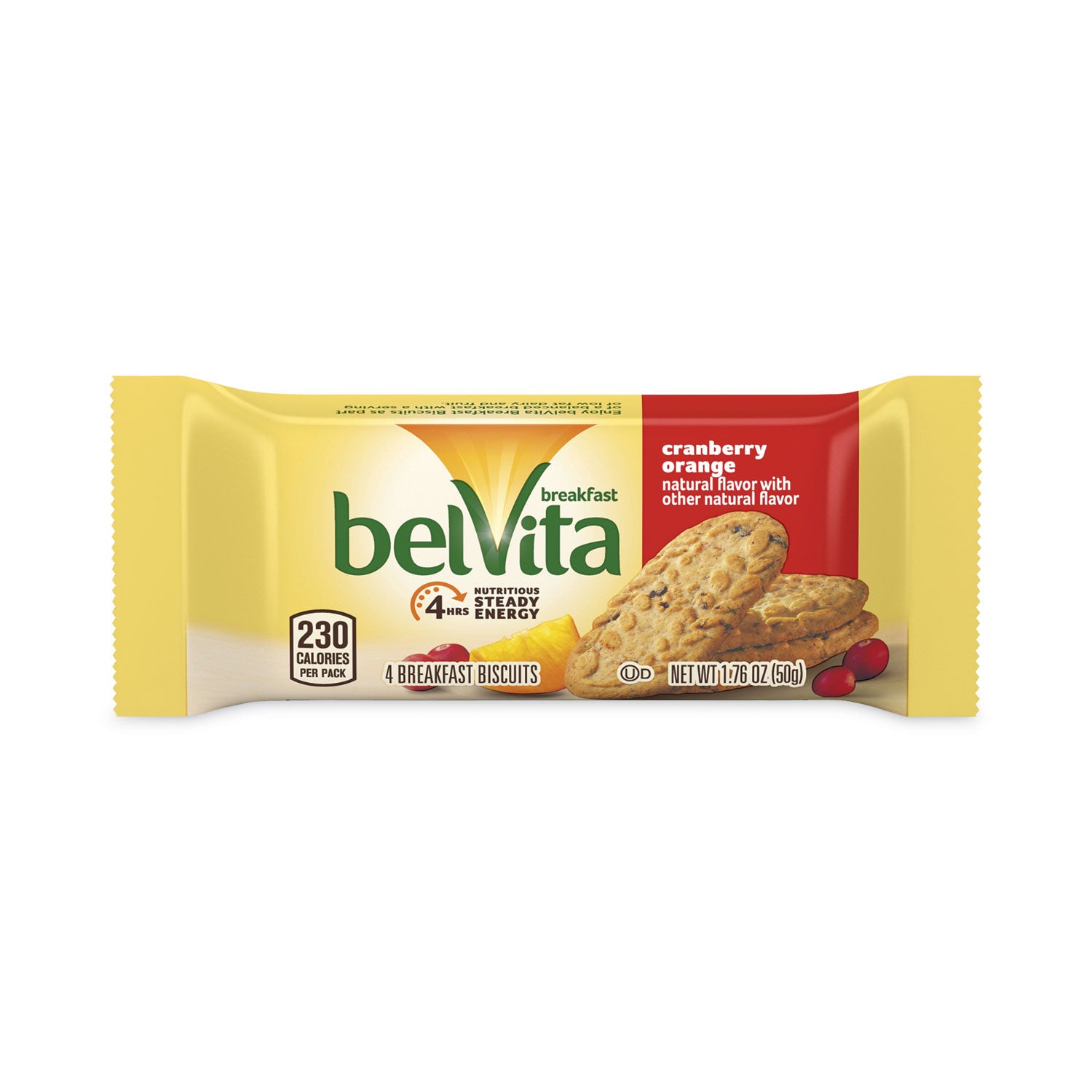 Cranberry Orange Crunchy Breakfast Biscuits, 1.76 oz Packet of 6, 5 Packs/Box, 6 Boxes/Carton, Ships in 1-3 Business Days