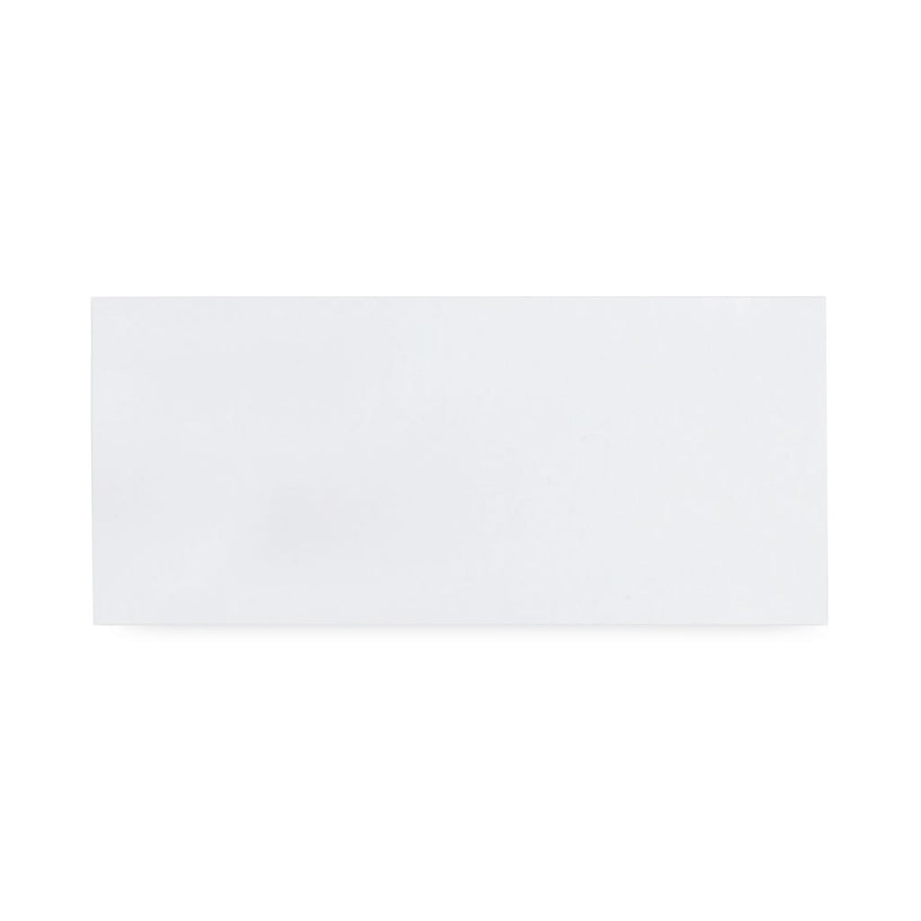 Business Envelope, #10, Commercial Flap, Diagonal Seam, Gummed Closure, 24 lb Bond Weight Paper, 4.13 x 9.5, White, 1,000/Box