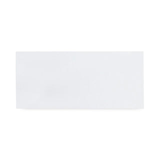 Business Envelope, #10, Commercial Flap, Diagonal Seam, Gummed Closure, 24 lb Bond Weight Paper, 4.13 x 9.5, White, 1,000/Box