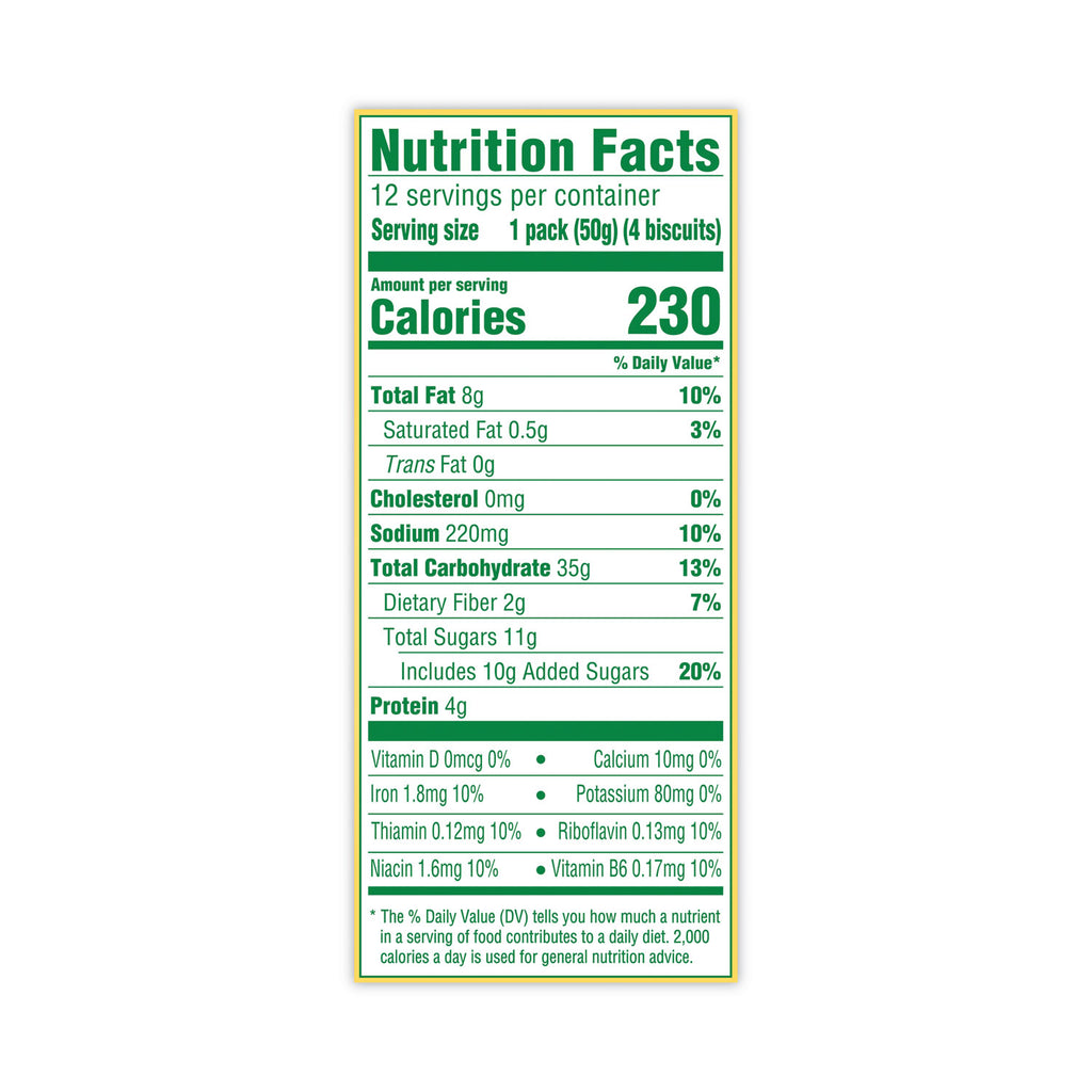 belVita Breakfast Biscuits, Golden Oat, 1.76 oz Packet of 4, 12 Packets/Box, 3 Boxes/Carton, Ships in 1-3 Business Days