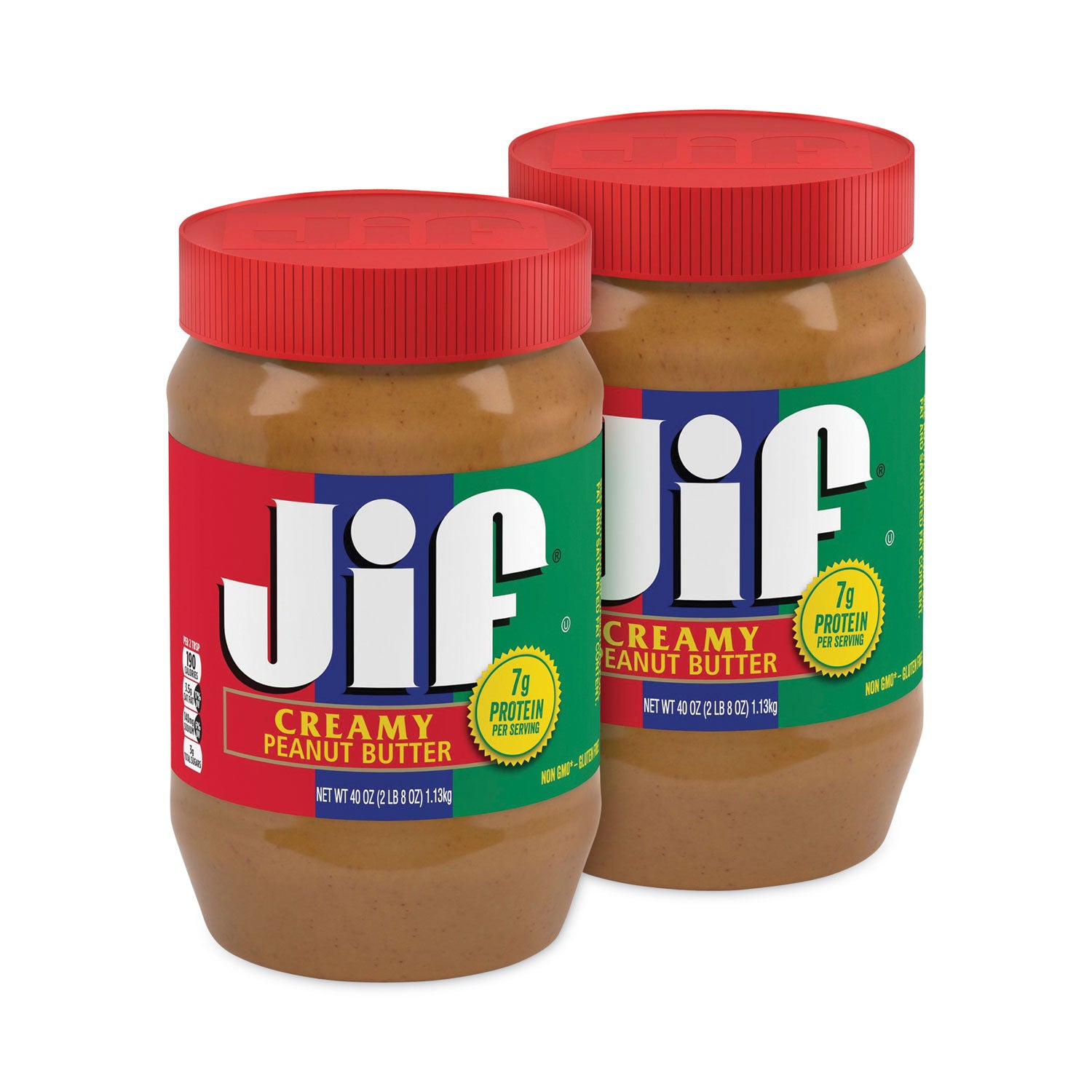Creamy Peanut Butter, 40 oz Jar, 2/Pack, Ships in 1-3 Business Days