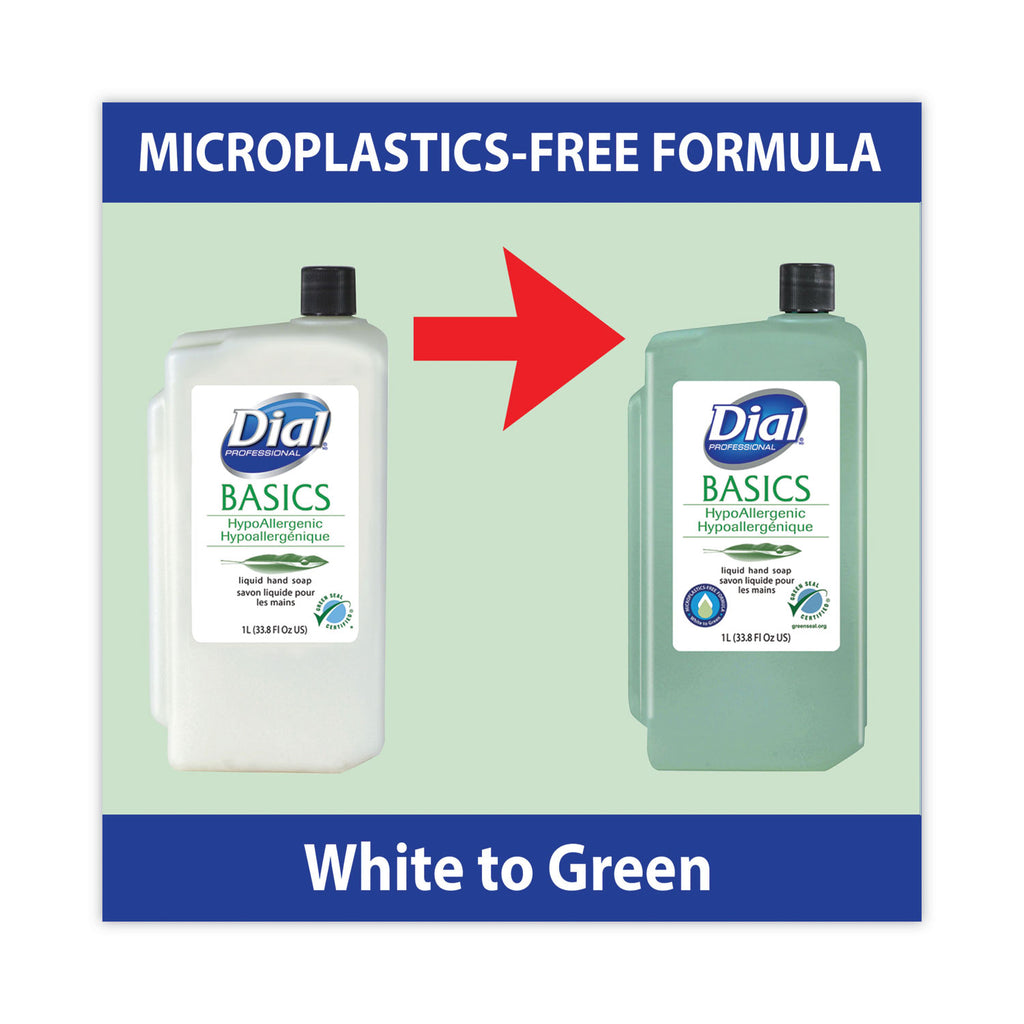 Basics MP Free Liquid Hand Soap, Unscented, 1 L Refill Bottle, 8/Carton